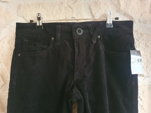 Pantalon velours noir Vorta slim straight Volcom (vi) - Imagen 3 de 9