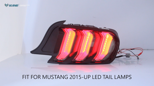 Luces traseras LED VLAND ahumadas para Ford Mustang 2015-2020 modelos GT V6 cupé EE. UU./UE - Vídeo 1 de 1