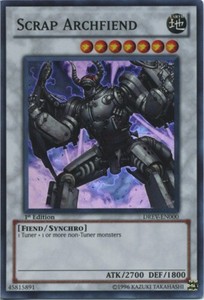 Scrap Archfiend - DREV-EN000 - Super Rare - 1st Edition x3 - Lightly Played