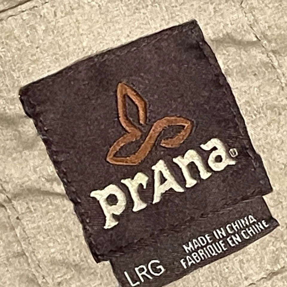 Prana Long Sleeve Men's Beige Large Button Up Shirt Breathe - Image 3 of 4