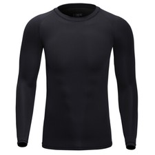 Men T Shirt Compression Long Sleeve Under Base Layer Quick Dry Sports Gym Tops