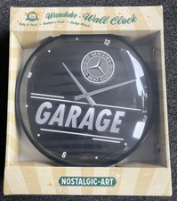 Nostalgic-Art Retro Wanduhr, Ø 31 cm, Tacho Mercedes-Benz Garage NEU & OVP