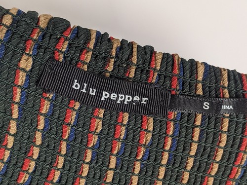 Blu Pepper Green Multicolor Striped Wide Straight Leg Jumpsuit Size S - Bild 6 von 8