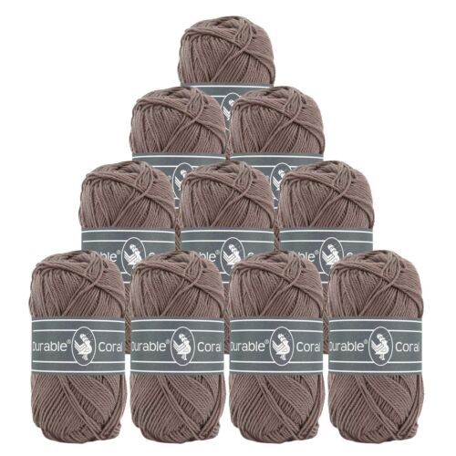10x50g Strickgarn Häkelgarn Durable Coral 90 Farben Baumwollgarn Sommergarn - Bild 9 von 48