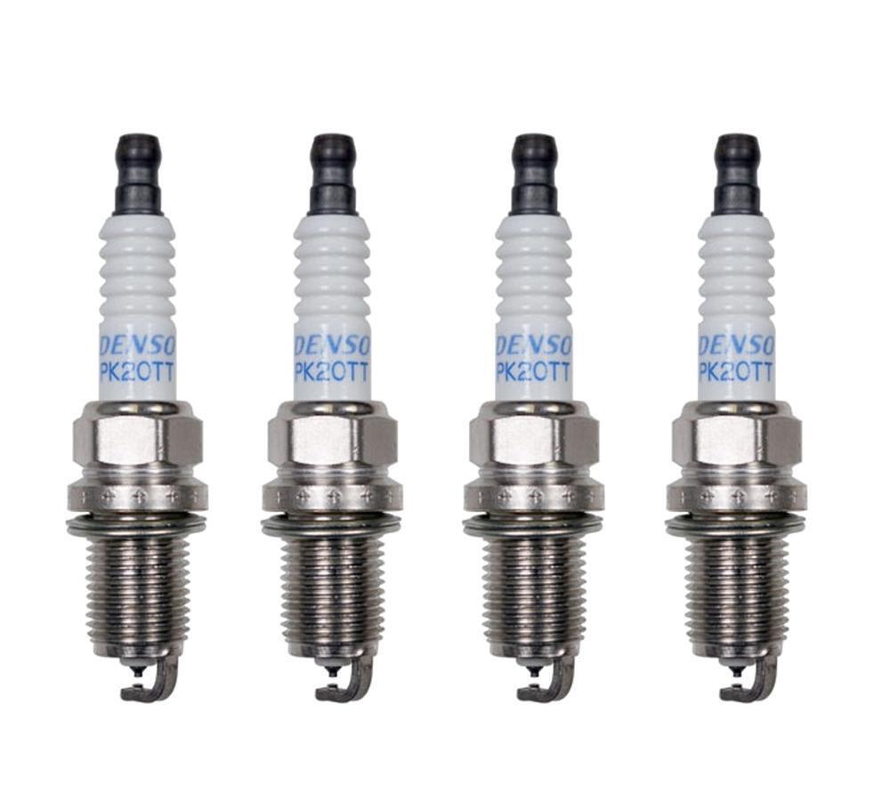 Denso Set of 4 Platinum TT Spark Plugs Gap 0.040 For Acura Audi BMW Chevy Dodge