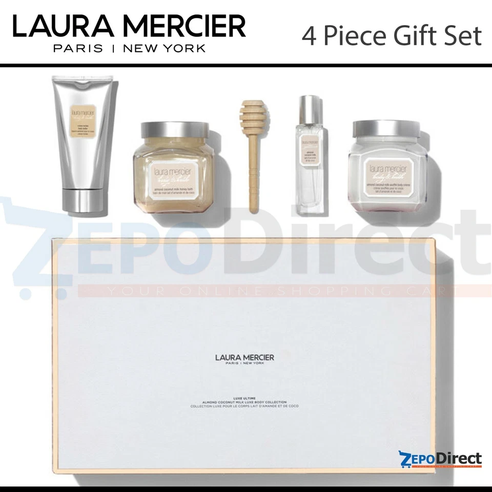 Laura Mercier Leche de Coco de Almendras EDT Spray Colección Corporal de Lujo Juego de 4 piezas Foto 2 de 4
