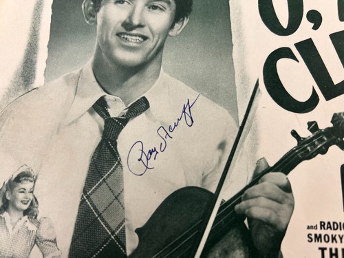 Roy Acuff Signed Autographed Lobby Card (1949) Oh My Darling Clementine JSA - Picture 2 of 4