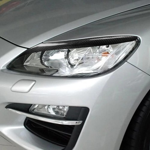 Cubierta de ceja de faros de fibra de carbono real para Mazda RX-8 2009-2012 - Imagen 3 de 7