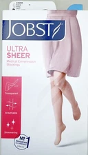 Medium Jobst Knee High 15-20mmHg Compression Natural Color Ultra Sheer