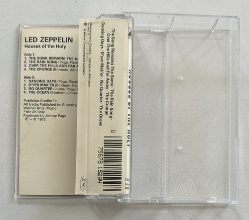 Led Zeppelin – Houses Of The Holy - Cassette Tape Atlantic 450-014 Ex / Mint - Picture 5 of 7
