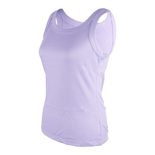 Camiseta sin mangas de verano para mujer espalda deportiva cuello alto punto acanalado camisas básicas - Imagen 16 de 31