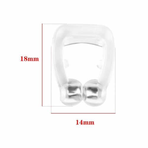 Clip magnético de silicona para nariz antirronquidos 4 piezas tapón dispositivo de ayuda para dejar de roncar apnea - Imagen 8 de 9