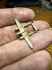 WW2 Authenticast 1/432 ID Spotter recognition USA Lockheed P-38 LIGHTENING brown