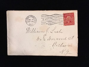 CO-COLORADO-SPRINGS-1909-COVER-319-EARLY-PERFIN