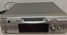 JUNK SONY MiniDisc Deck MDS-S39 100V 11W MD Silver From japan