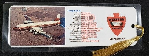 Commercial Aircraft 1940s Bookmark - Hand Made - Choose Aircraft - 5 ml - 8 x 3 - Picture 1 of 52