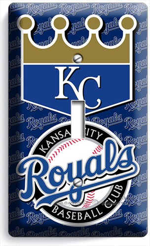 KANSAS CITY ROYALS BASEBALL TEAM LIGHT SWITCH OUTLET WALL PLATES MAN CAVE DECOR - Picture 3 of 32