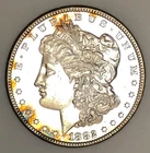 *1882 P MORGAN DOLLAR* *MS+++* *RAINBOW TONER* NR #G4009