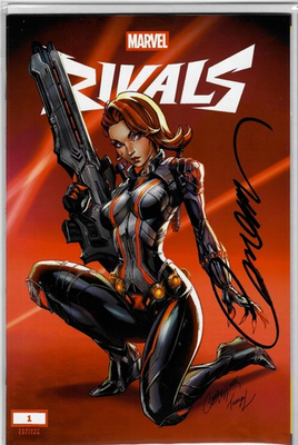 #ad Marvel Rivals: Ignite #1 J. Scott Campbell Black Widow B Variant NM Signed $60.00