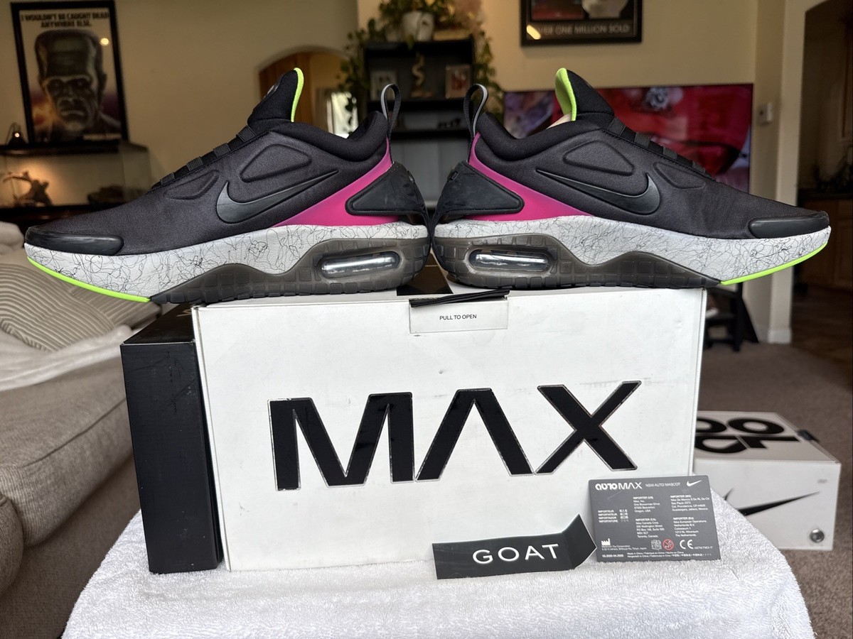 靴 ADAPT AUTO MAX FIRE BERRY nike men adapt auto max black black fireberry electric green