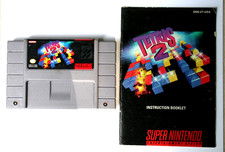 Tetris 2 w/manual(Super Nintendo Entertainment System, 1994)  SNES Tested