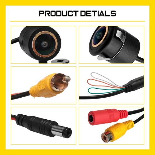 170° Reverse Camera 720P Car Waterproof Rear View Parking Camera Night Vision - Picture 13 of 17