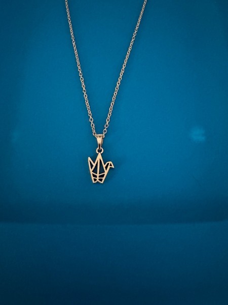 Alternate view of Inch 925 Gold Plated Cable Chain With Spiritual Pendant 10% Charity