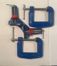 Draper No. 8000 Mitre Corner Clamp Double 90 Degree Clamp & 2 G-Clamps