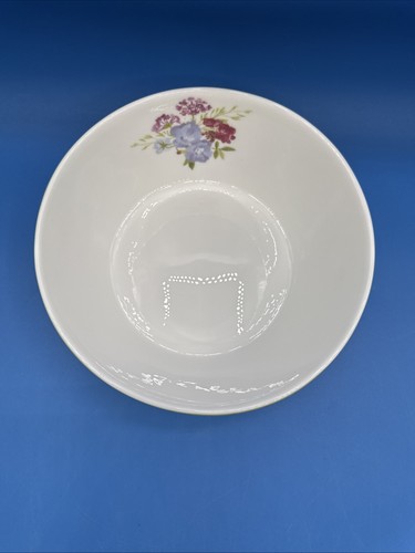 5 Mikasa WILDFLOWER GARDEN Blue Yellow LilacFloral Bone China Soup Ceral Bowls - Picture 4 of 15