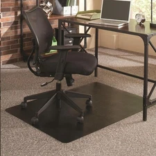 ES Robbins Chair Mat for Carpet or Hard Floors 36"x48" Rectangle, Black