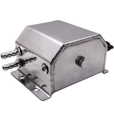 1L Chrome Aluminum Radiator Coolant Overflow Bottle Recovery Tank Reservoir New