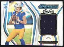 2020 Certified New Generation Jerseys Mirror Justin Herbert Rookie Card #3 JM9-2