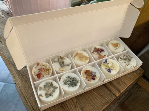 WAX MELT PIP BOX WITH INSERT for 10 Melts - eco kraft (Pack of 10) - Picture 2 of 2