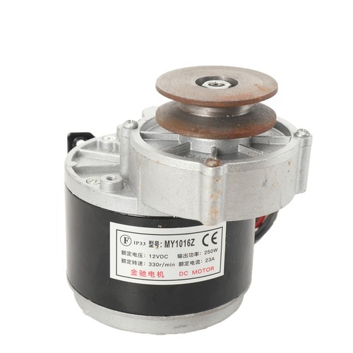 Brushed Motor Gear Reduction Electric Motor Gear Motor w/ Belt Pulley 12VDC 250W - Picture 10 of 12