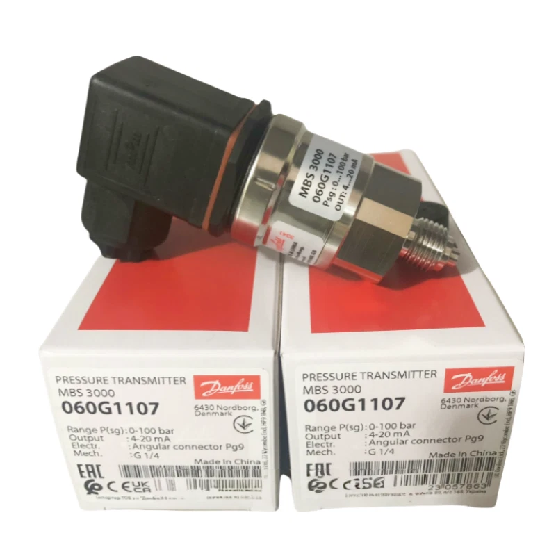 1pcs New Danfoss MBS 3000 060G1107 Pressure Transmitter 4-20mA 10-30V DC - Image 2 of 4