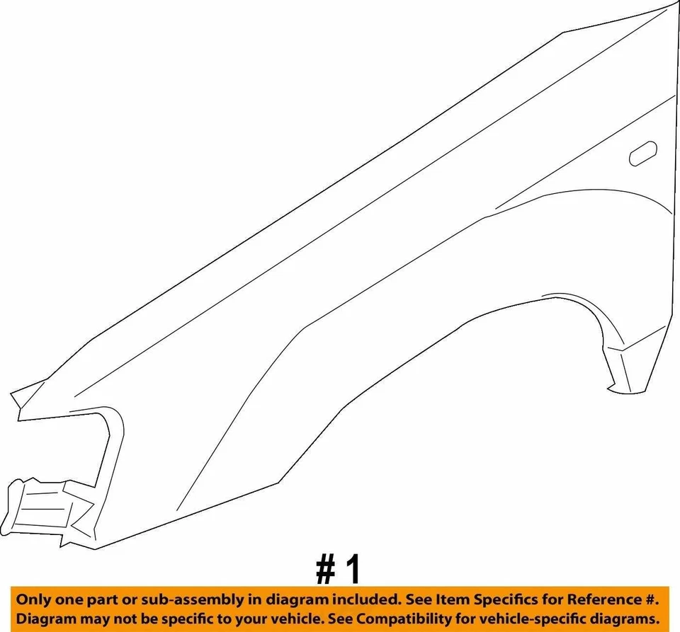 Fender SUBARU FORESTER Left 06 07 08 - Image 3 of 3