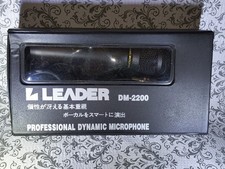 LEADER DM-1900 PROFESSIONAL DYNAMIC MICROPHONE - NEW IN OPEN BOX Black     
