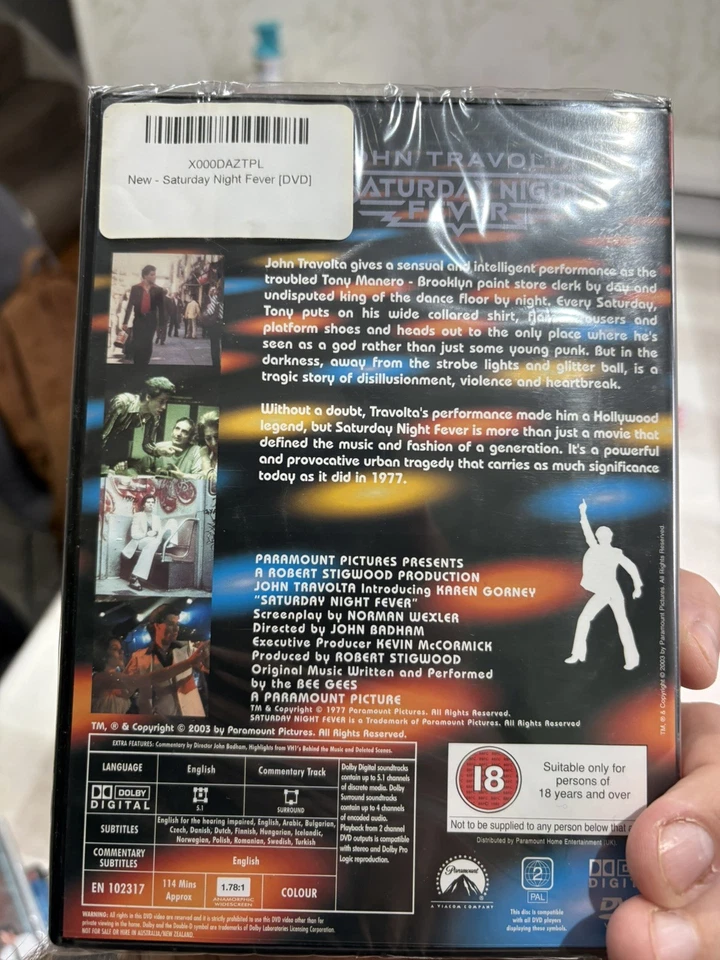 Saturday Night Fever DVD (Drama/Music) - John Travolta/Karen Lynn Gorney - Image 2 of 2