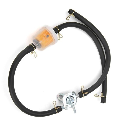 6mm Inline Kraftstofftank Hahn Filter mit Benzinhahn Absperrventil für Motorräder - Bild 2 von 12