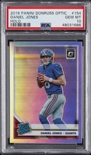 2019 PANINI DONRUSS OPTIC HOLO #154 DANIEL JONES ROOKIE RC PSA 10