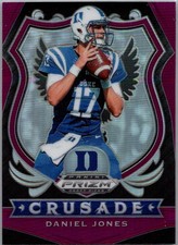 2020 Panini Prizm Draft Picks - Crusade Daniel Jones #35 Purple Prizm