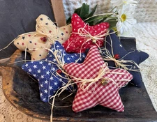 Americana ~ Patriotic Star Bowl Fillers ~ Tiered Tray Tucks ~ Set of 5