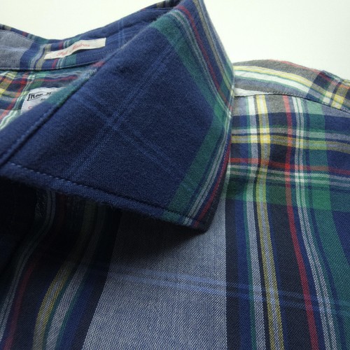 VTG Gant Rugger Mens Shirt 2XL Blue Green Plaid Fall Madras New Haven Casual - Picture 4 of 24