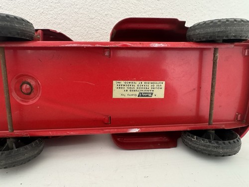 VINTAGE 1950'S BUDDY L TEXACO TANKER TOY TRUCK - ALL ORIGINAL - Picture 16 of 16