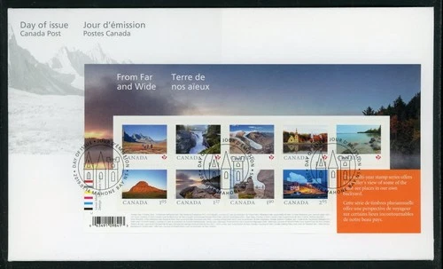 CANADA 2019 FIRST DAY COVER, FROM FAR AND WIDE !! L156