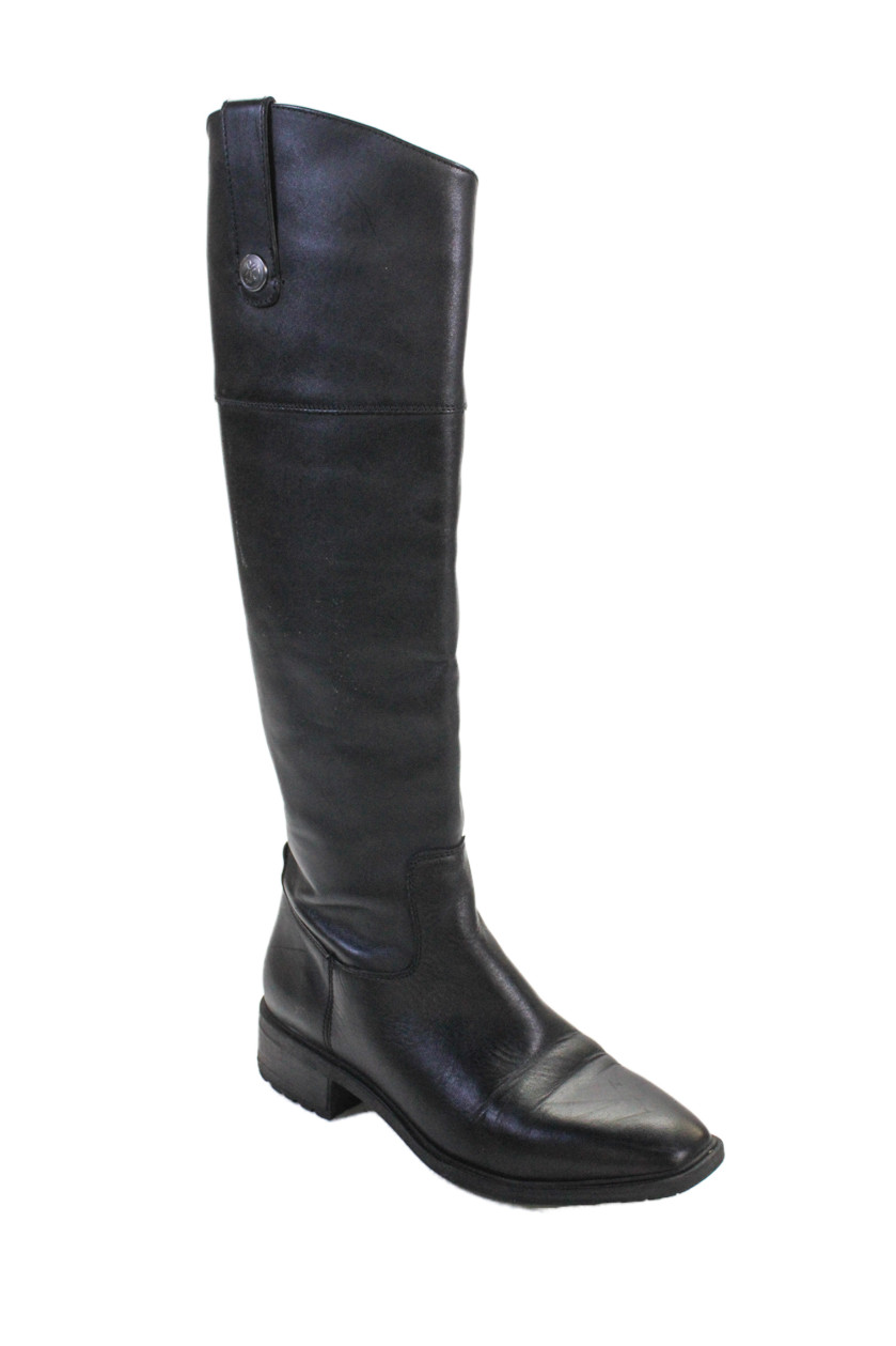 Sam Edelman Womens Leather Knee High Zip Up Drina Boots Black Size 7 MediumFree Shipping in US $100+ Orders | $6.95 Orders Below