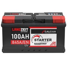 Autobatterie 100Ah 12V 845A Auto Batterie Starter statt 95Ah 92Ah 90Ah 88Ah 85Ah