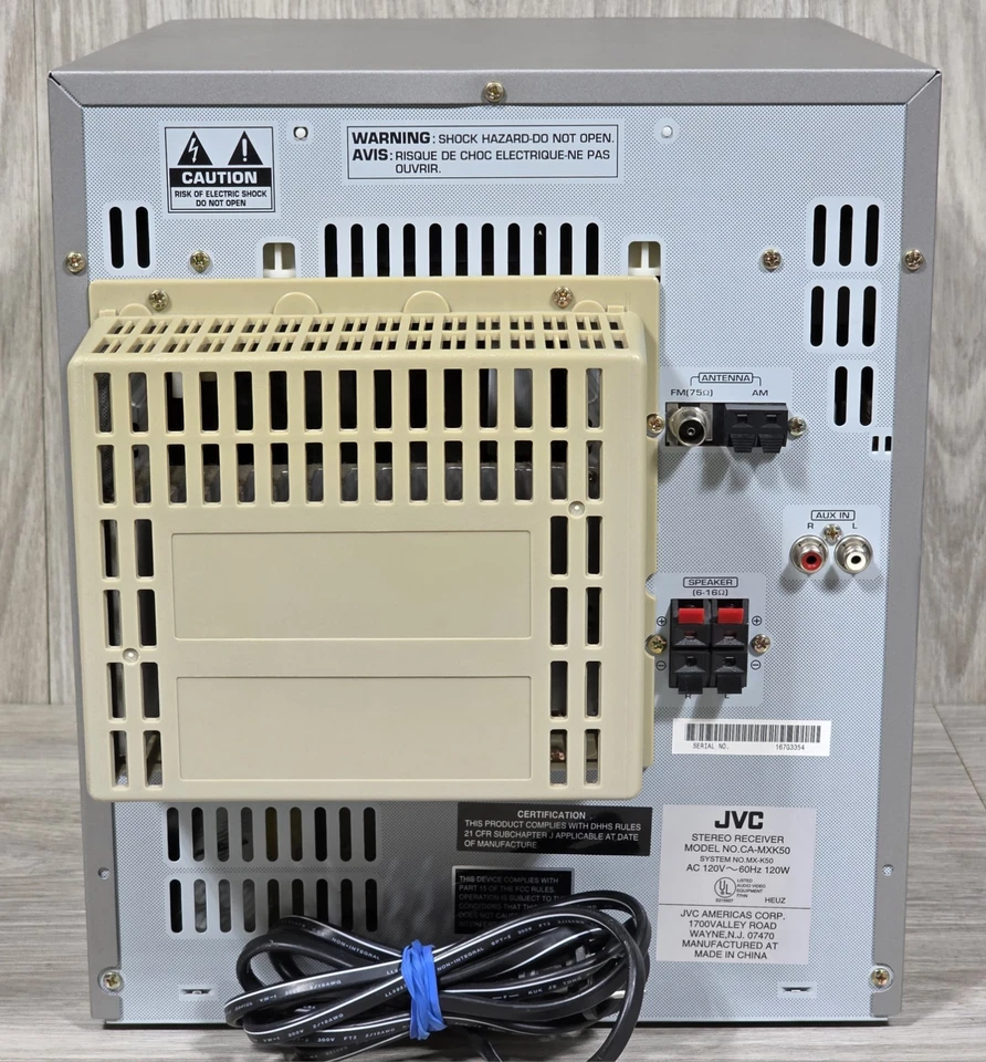 Sistema estéreo JVC MX-K50 3 discos CD + reproductor de casete radio con control remoto - PROBADO - Foto 4 de 4