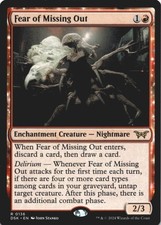 MTG Fear of Missing Out Normal NM Duskmourn: House of Horror Magic 136