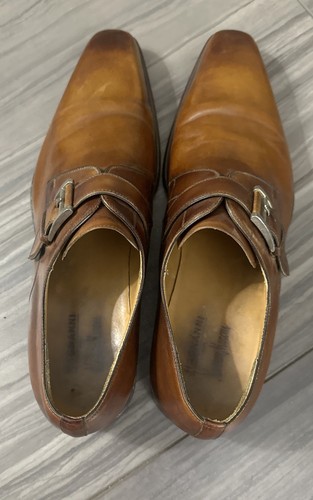 Vestido Oxford Magnanni Neiman Marcus Monje Correas Cuero Marrón Para Hombre Talla 12M” - Imagen 8 de 22